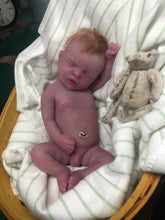 Load image into Gallery viewer, CUSTOM Full body silicone ULTRA soft mini kit Kenzo 8” in super soft blend with 3D skin effect, rooted
