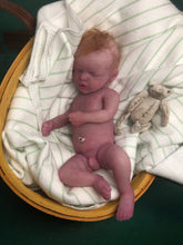 Load image into Gallery viewer, CUSTOM Full body silicone ULTRA soft mini kit Kenzo 8” in super soft blend with 3D skin effect, rooted
