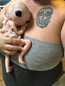 CUSTOM Full body silicone fantasy alien baby boy