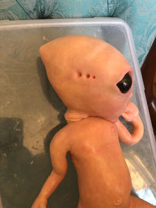 CUSTOM Full body silicone fantasy alien baby boy