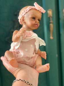AVAILABLE Reborn mini toddler Kissy by Marita Winters