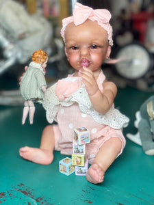 AVAILABLE Reborn mini toddler Kissy by Marita Winters