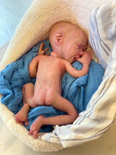 Load image into Gallery viewer, CUSTOM Full body silicone baby boy crier 12&quot; ROOTED
