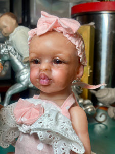 AVAILABLE Reborn mini toddler Kissy by Marita Winters