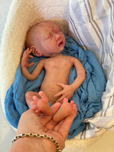 Load image into Gallery viewer, CUSTOM Full body silicone baby boy crier 12&quot; ROOTED
