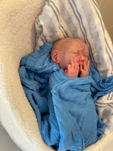 Load image into Gallery viewer, CUSTOM Full body silicone baby boy crier 12&quot; ROOTED
