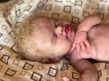 Load image into Gallery viewer, CUSTOM rooted full body silicone baby girl Isabella 18” in super super soft blend (with tongue)
