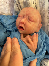Load image into Gallery viewer, CUSTOM Full body silicone baby boy crier 12&quot; ROOTED
