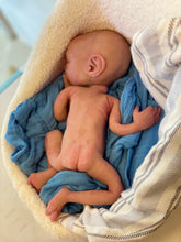 Load image into Gallery viewer, CUSTOM Full body silicone baby boy crier 12&quot; ROOTED
