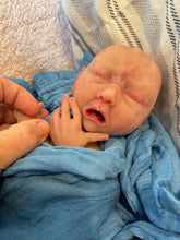 Load image into Gallery viewer, CUSTOM Full body silicone baby boy crier 12&quot; ROOTED
