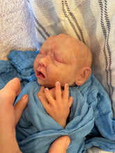 Load image into Gallery viewer, CUSTOM Full body silicone baby boy crier 12&quot; ROOTED
