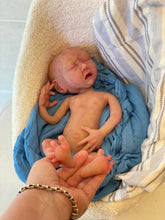 Load image into Gallery viewer, CUSTOM Full body silicone baby boy crier 12&quot; ROOTED
