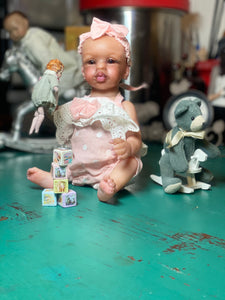 AVAILABLE Reborn mini toddler Kissy by Marita Winters