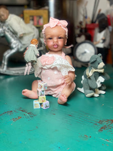 AVAILABLE Reborn mini toddler Kissy by Marita Winters