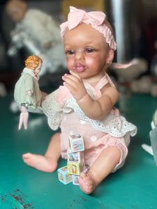AVAILABLE Reborn mini toddler Kissy by Marita Winters