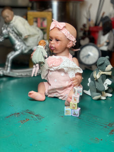 AVAILABLE Reborn mini toddler Kissy by Marita Winters
