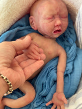 Load image into Gallery viewer, CUSTOM Full body silicone baby boy crier 12&quot; ROOTED
