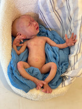 Load image into Gallery viewer, CUSTOM Full body silicone baby boy crier 12&quot; ROOTED
