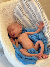 Load image into Gallery viewer, CUSTOM Full body silicone baby boy crier 12&quot; ROOTED
