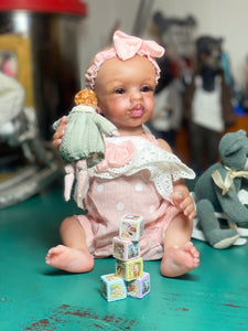AVAILABLE Reborn mini toddler Kissy by Marita Winters
