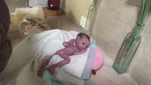 Load and play video in Gallery viewer, Open eyes Full body silicone premature baby in soft blend
