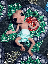 Load image into Gallery viewer, Biracial Full body silicone fantasy alien baby girl
