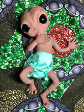 Load image into Gallery viewer, Biracial Full body silicone fantasy alien baby girl
