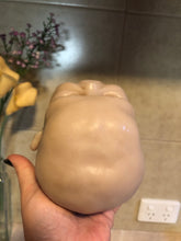 Load image into Gallery viewer, AWAKE Blank (unpainted) silicone head for cuddle baby doll in super soft blend with 3D skin effect
