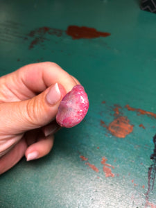 Painted & glazed silicone baby tongue (soft blend platinum cure silicone)