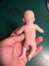 Load image into Gallery viewer, AVAILABLE Blank (unpainted) full body silicone mini kit Milly 4.5” in super soft blend with 3D skin effect
