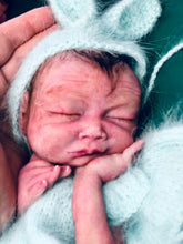 Load image into Gallery viewer, Super detailed Full body silicone premature baby in soft blend asleep 12&quot;
