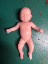 Load image into Gallery viewer, AVAILABLE Blank (unpainted) full body silicone mini kit Milly 4.5” in super soft blend with 3D skin effect
