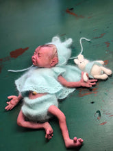 Load image into Gallery viewer, Super detailed Full body silicone premature baby in soft blend asleep 12&quot;
