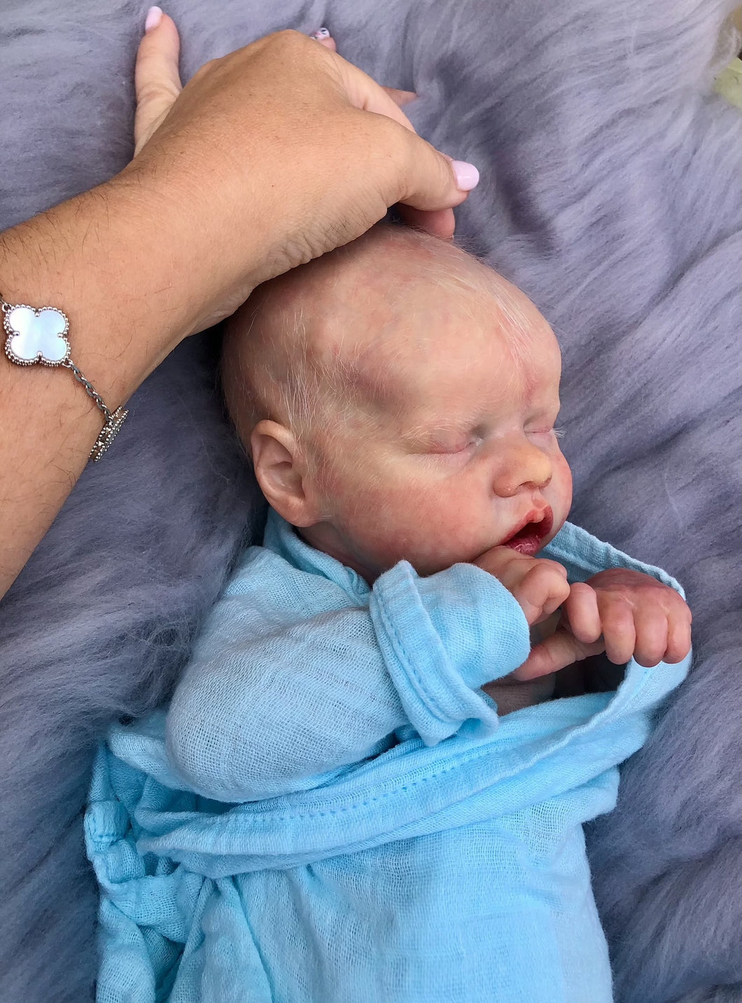 CUSTOM Vinyl reborn Twin A (sculpted by Bonnie Brown, brought to life by Nadine Dolotova)