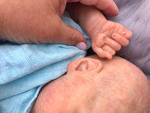 Load image into Gallery viewer, CUSTOM Vinyl reborn Twin A (sculpted by Bonnie Brown, brought to life by Nadine Dolotova)
