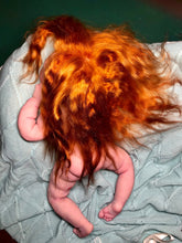 Load image into Gallery viewer, Custom Full body silicone baby girl Rihanna in soft blend with long red hair
