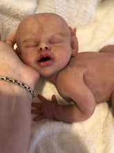 Load image into Gallery viewer, Prototype full body silicone baby girl Isabella 18” in super super soft blend (with tongue) NO HAIR
