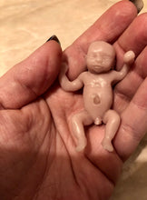 Load image into Gallery viewer, AVAILABLE Blank (unpainted) full body silicone micro kit Zane (baby boy) in super soft blend with 3D skin effect
