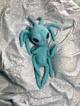 Load image into Gallery viewer, Full body silicone alien squid baby Nova in blue

