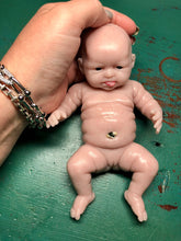 Load image into Gallery viewer, Blank (unpainted) full body silicone mini kit Vikki 9” in super soft blend with 3D skin effect
