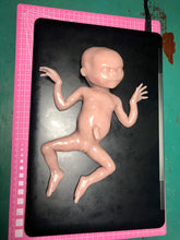 Load image into Gallery viewer, Blank (unpainted) full body silicone kit Hope 12” (baby girl) in Caucasian flocked colour in super soft platinum silicone
