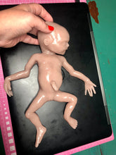 Load image into Gallery viewer, Blank (unpainted) full body silicone kit Hope 12” (baby girl) in Caucasian flocked colour in super soft platinum silicone
