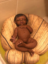 Load image into Gallery viewer, Full body silicone kit Prada 11.5” (baby girl) in super soft blend in dark biracial skin colour in super super soft platinum silicone
