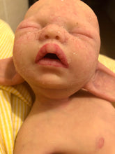 Load image into Gallery viewer, Custom full body silicone baby fairy LILA in soft blend BALD
