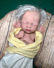 Load image into Gallery viewer, Custom full body silicone baby fairy LILA in soft blend WITH HAIR
