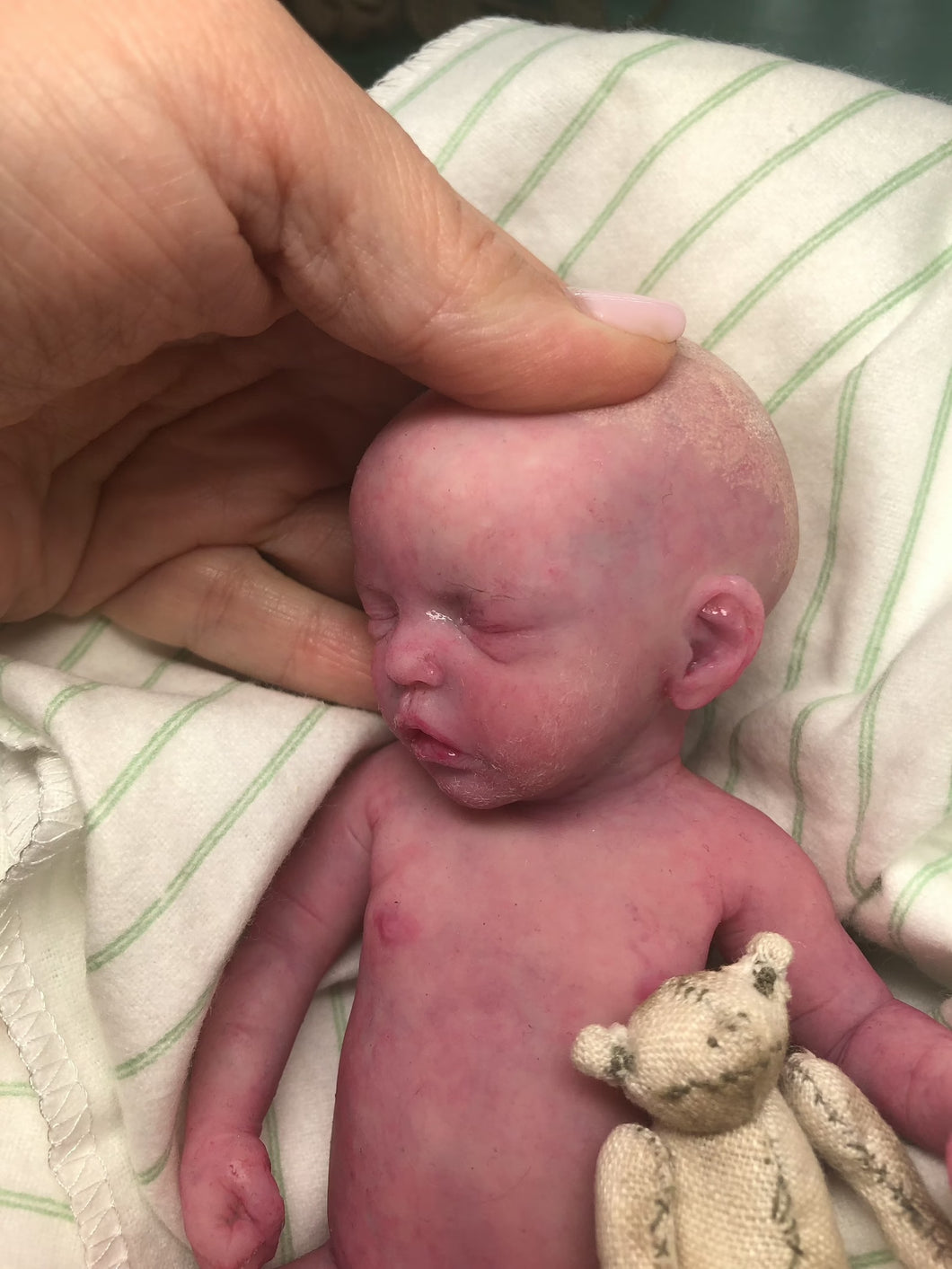 Custom full body silicone mini kit Kenzo 8” as a GIRL in super soft blend with 3D skin effect