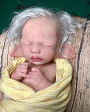 Load image into Gallery viewer, Custom full body silicone baby fairy LILA in soft blend WITH HAIR
