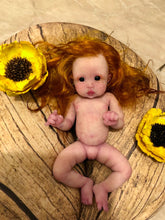 Load image into Gallery viewer, AVAILABLE full body silicone mini doll Mattie (rooted) 7”
