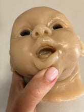 Load image into Gallery viewer, AWAKE Blank (unpainted) silicone cuddle head for cuddle baby Artyom in super soft blend with 3D skin effect
