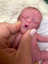 Load image into Gallery viewer, Custom full body silicone mini kit Kenzo 8” in super soft blend with 3D skin effect ROOTED
